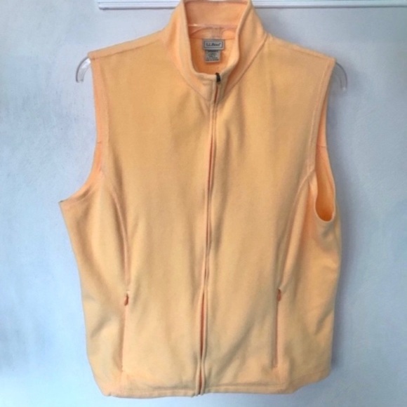L.L. Bean Full Zip Fleece Shell Vest Size L - Picture 7 of 8